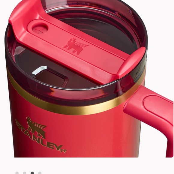 Stanley 40oz flow state quencher Tumblr limited edition 2024 scarlet tinsel - Picture 4 of 7